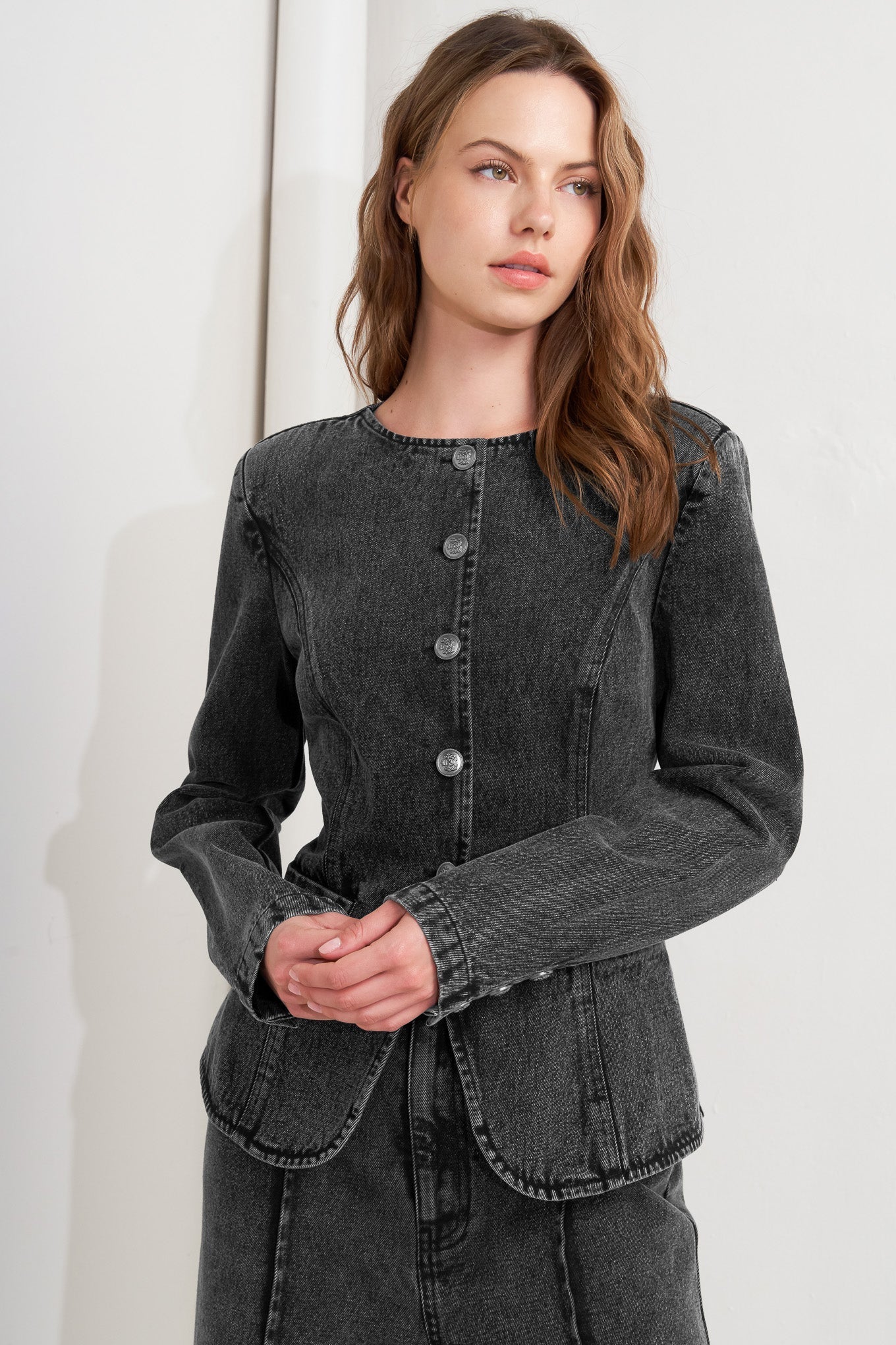 GRAPHITE MUSE DENIM JACKET Flying Tomato